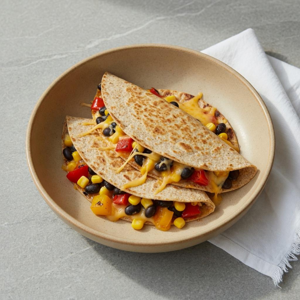 Bean and Vegetable Quesadilla — production recipe image