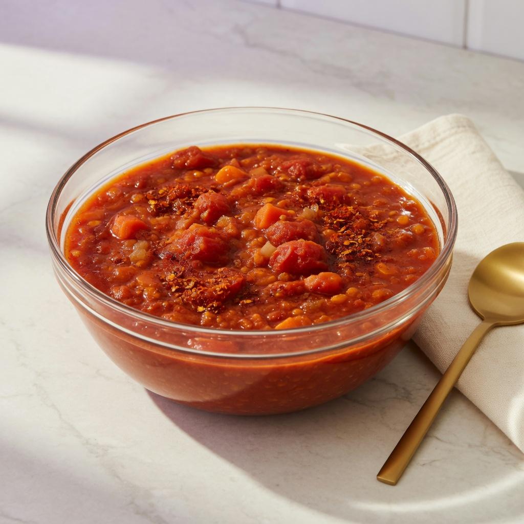 Eritrean Red Lentil Tomato Berbere Stew — production recipe image