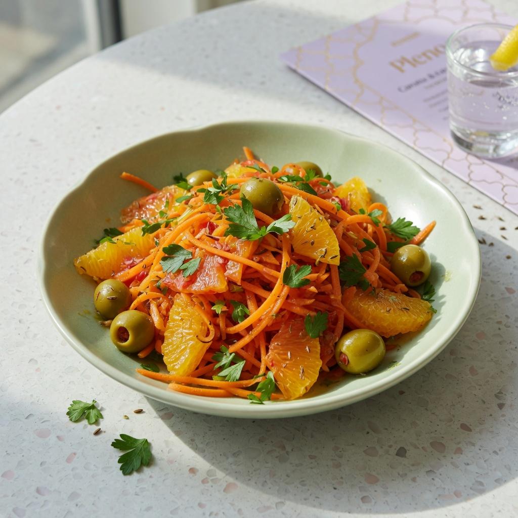 Moroccan Orange Olive Carrot Salad — production recipe image
