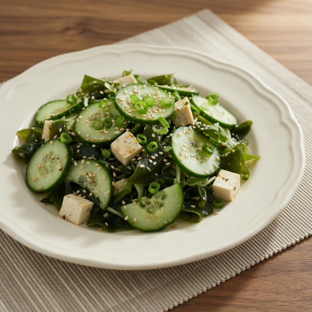 Korean Cucumber Seaweed Salad — production recipe image