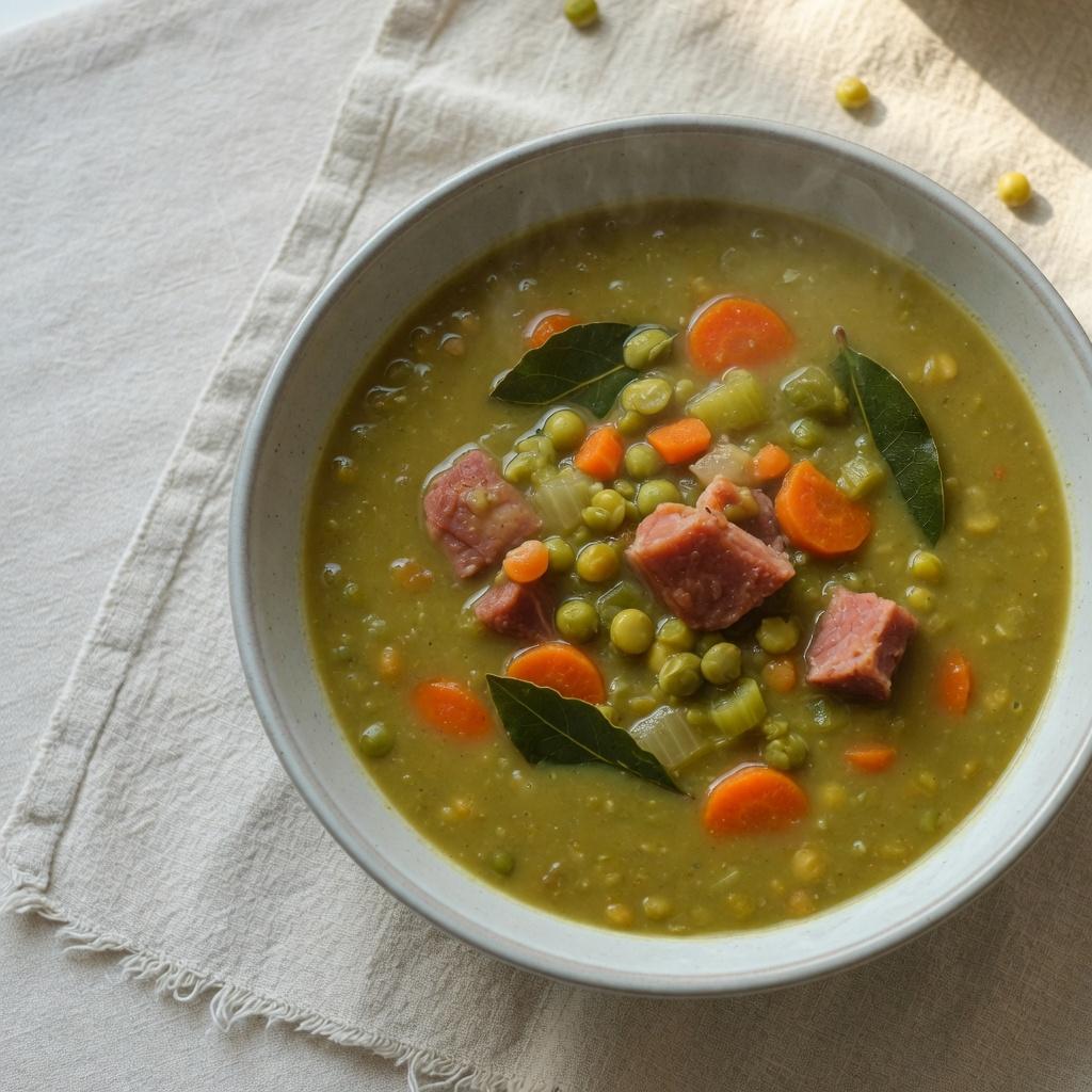 Split Pea Soup with Ham — production recipe image