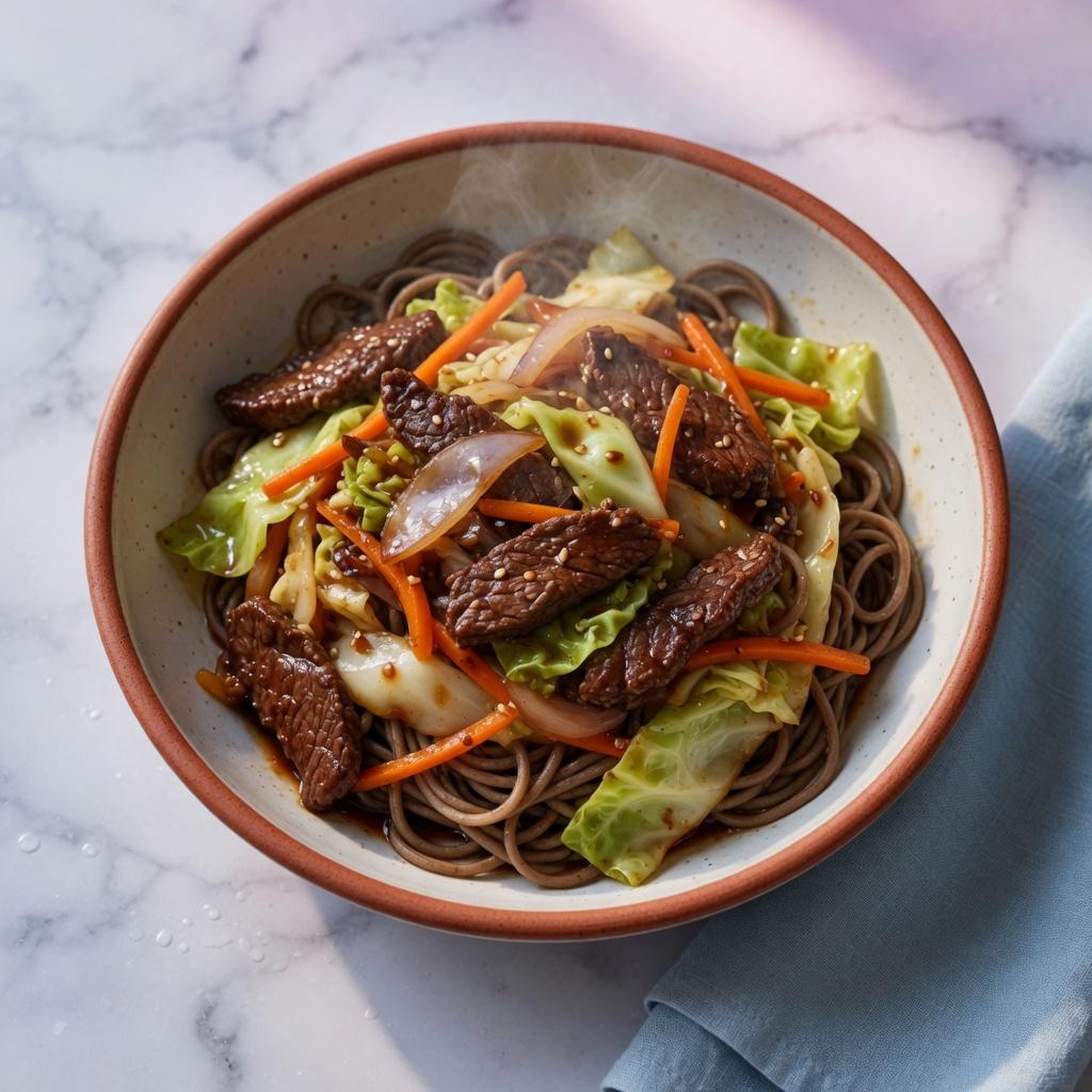 Mongolian Beef Cabbage Stir Fry — production recipe image