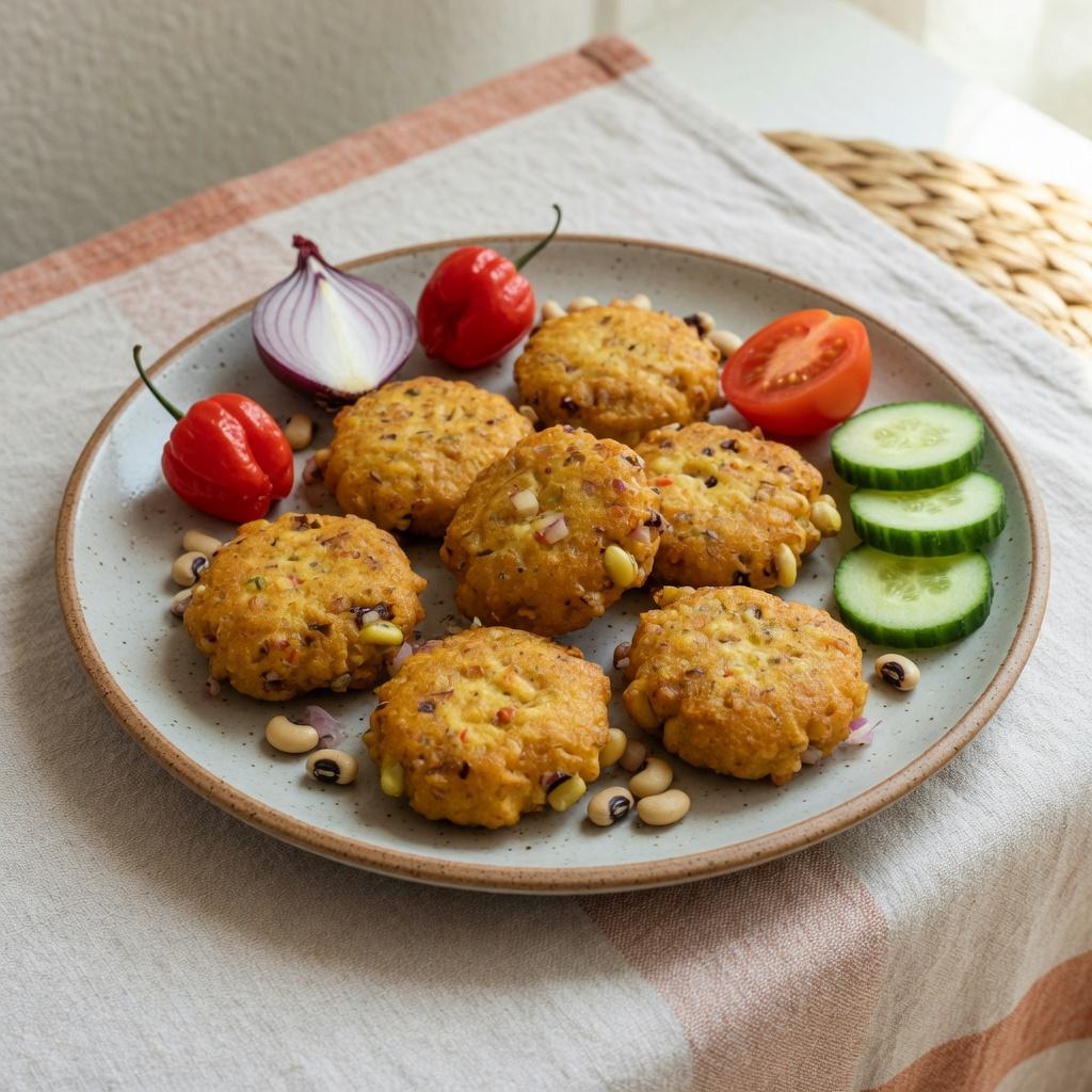 Akara Black-Eyed Pea Fritters — production recipe image