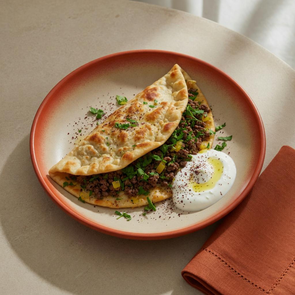 Beef and Herb Qutab — production recipe image