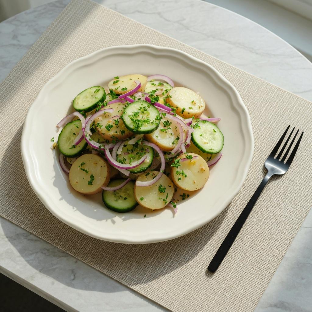 Austrian Potato Cucumber Salad — production recipe image