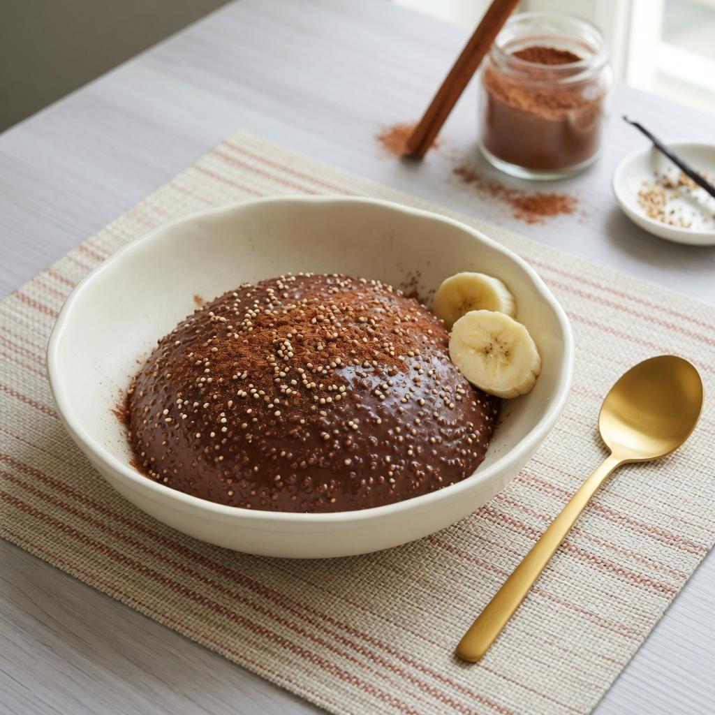 Mexican Chocolate Amaranth Pudding — production recipe image