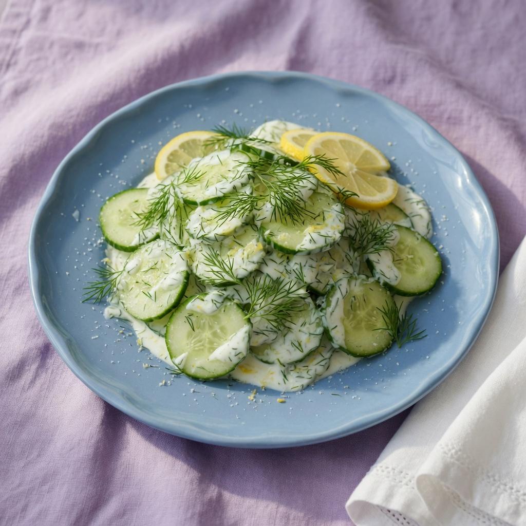 Polish Cucumber Dill Salad — production recipe image