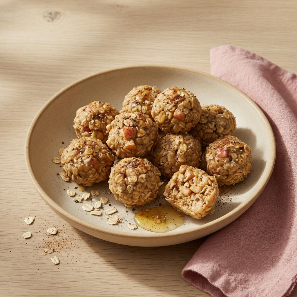 Apple Peanut Butter Oat Bites — production recipe image