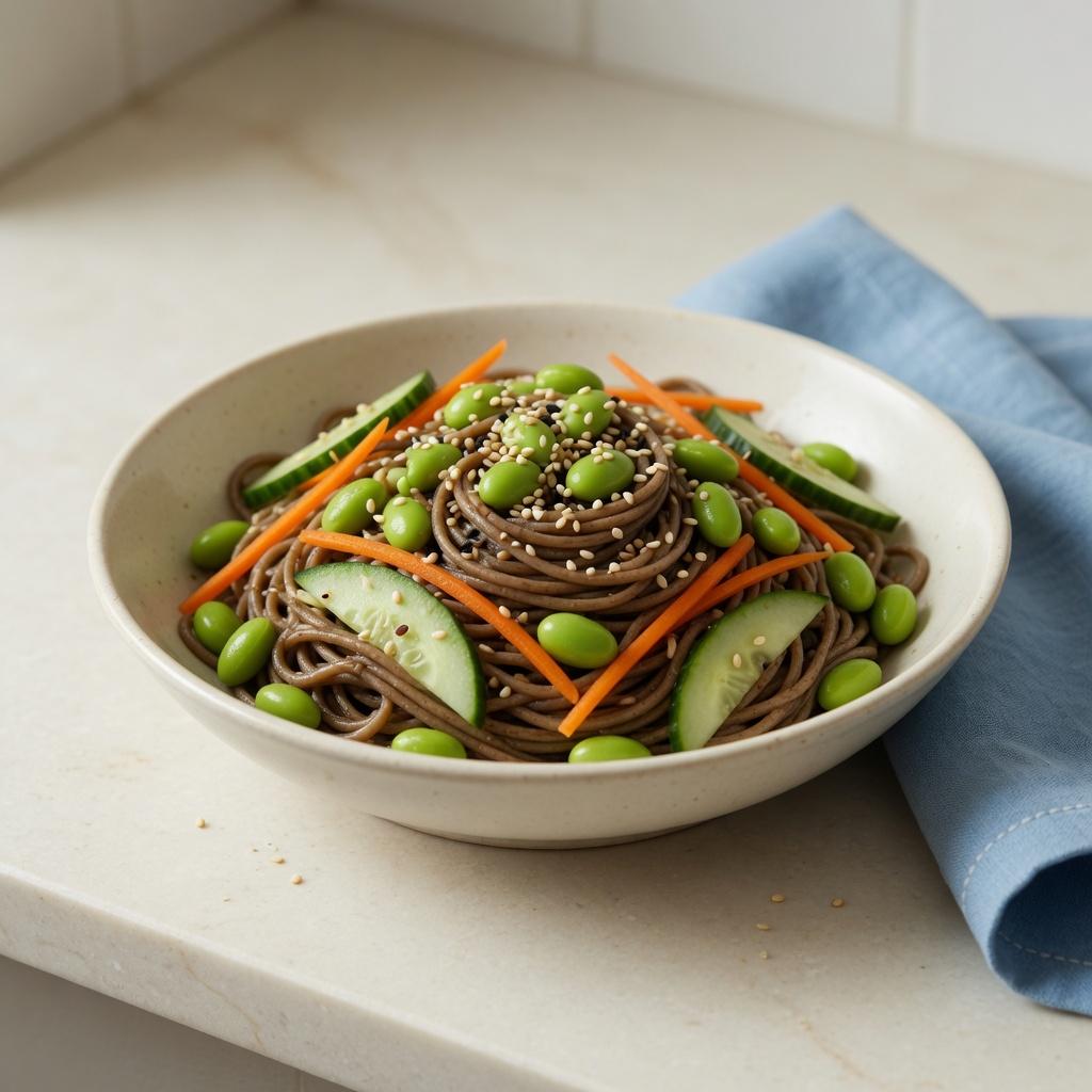 Japanese Soba Edamame Salad — production recipe image