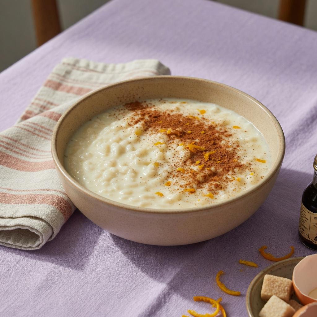 Turkish Rice Pudding with Cinnamon — production recipe image
