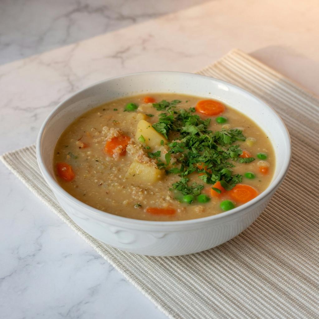 Bolivian Peanut Quinoa Soup — production recipe image
