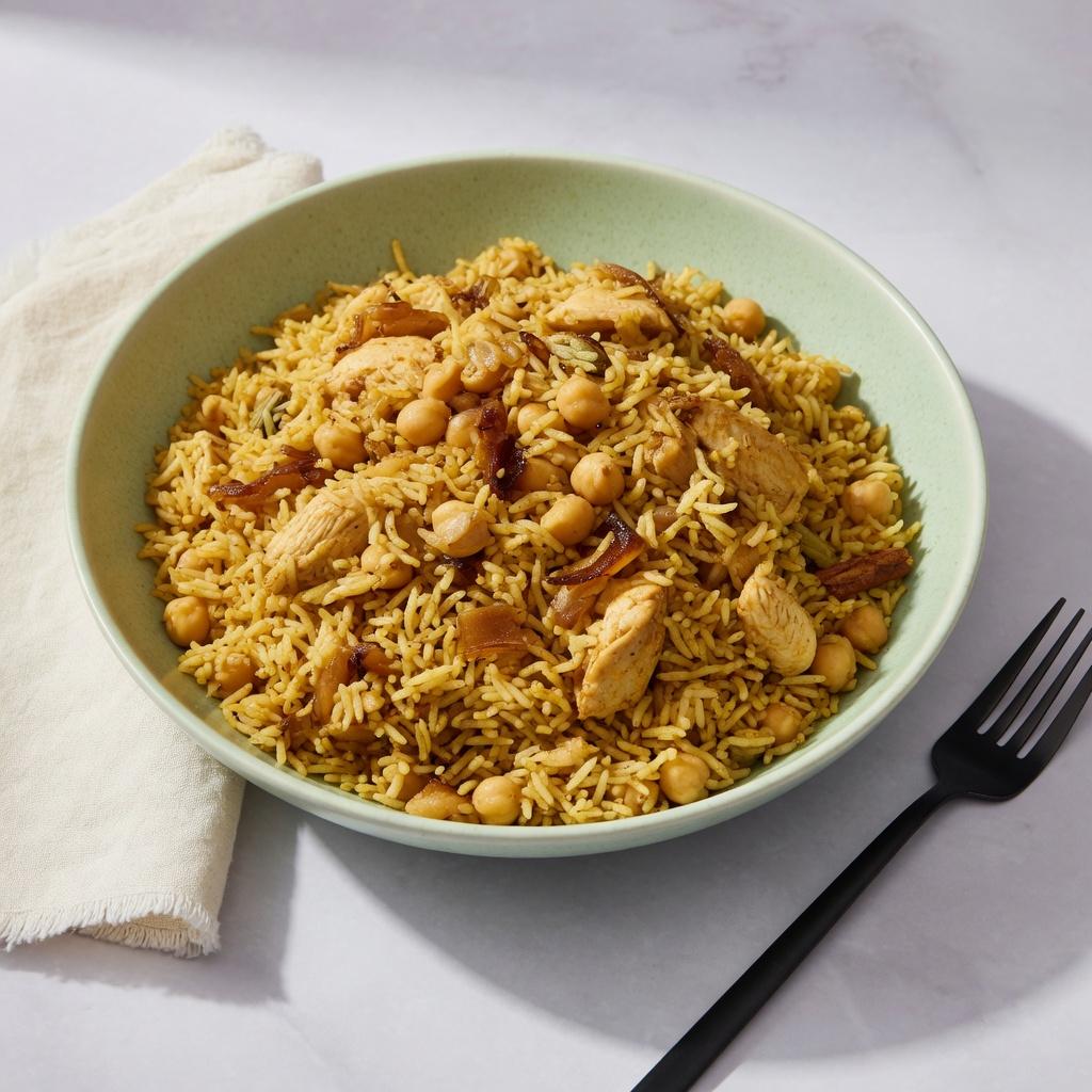 Pakistani Chicken Chickpea Pulao — production recipe image
