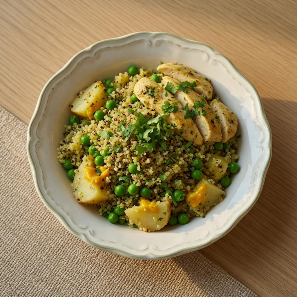Peruvian Aji Verde Quinoa Chicken — production recipe image