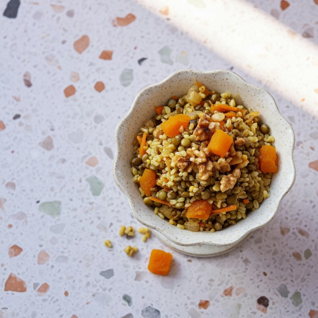Armenian Apricot Lentil Pilaf — production recipe image