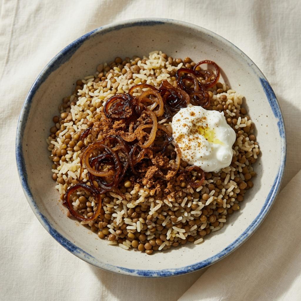 Mujadara Lentils and Rice — production recipe image