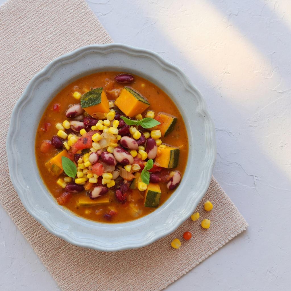Bean Corn Squash Stew — production recipe image
