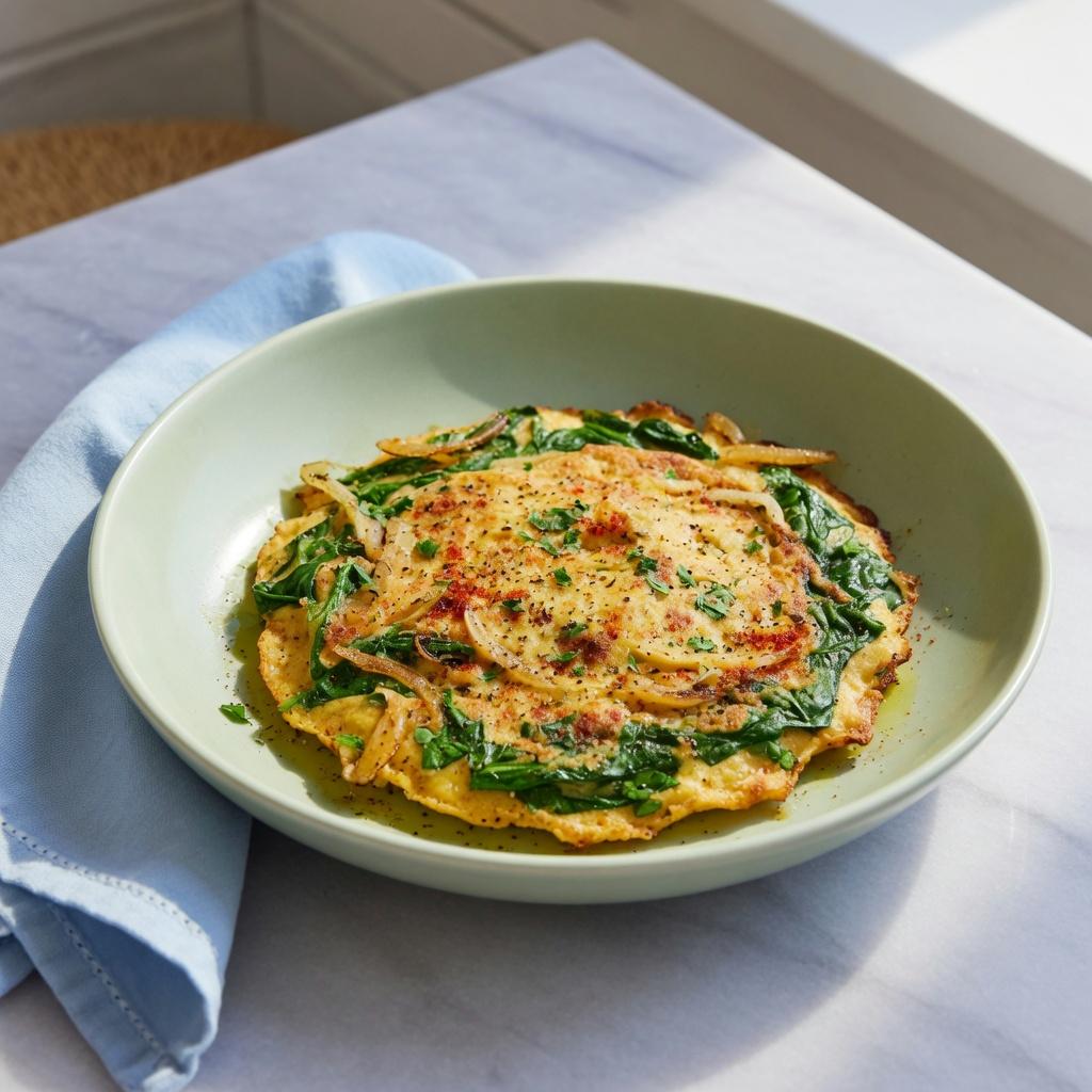 Spanish Chickpea Spinach Tortillitas — production recipe image