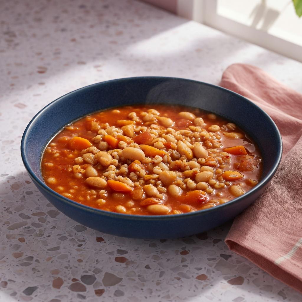 Croatian Bean Barley Stew — production recipe image