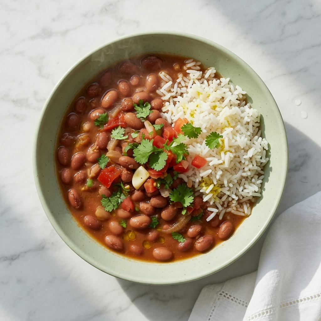 Frijoles de la Olla with Rice — production recipe image