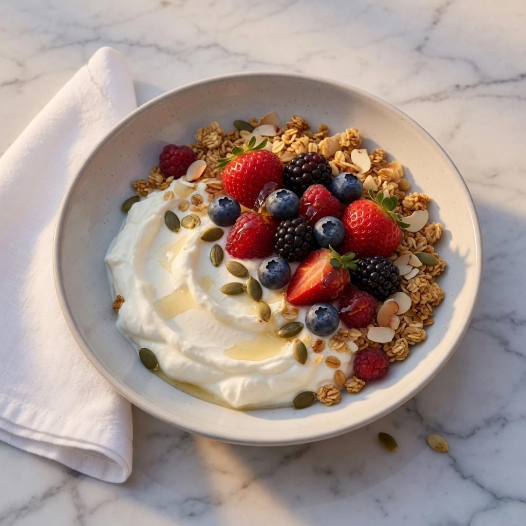 Yogurt Berry Granola Parfait — production recipe image