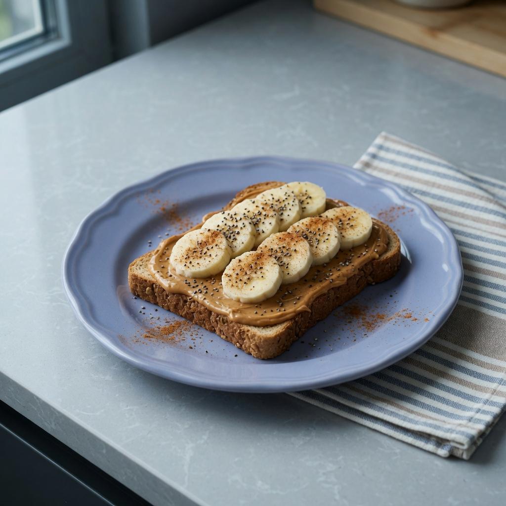 Peanut Butter Banana Toast — production recipe image