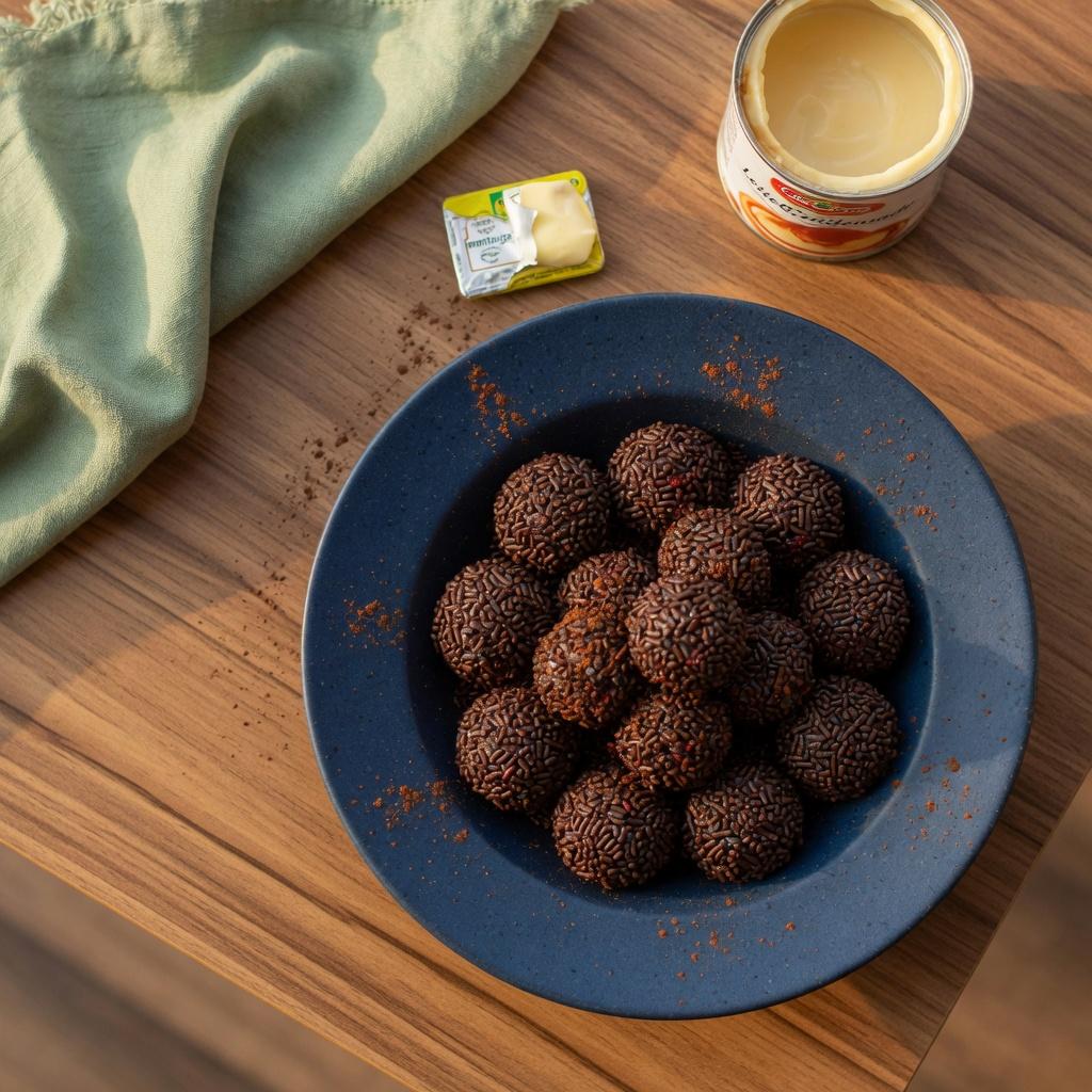 Cocoa Brigadeiro Truffles — production recipe image