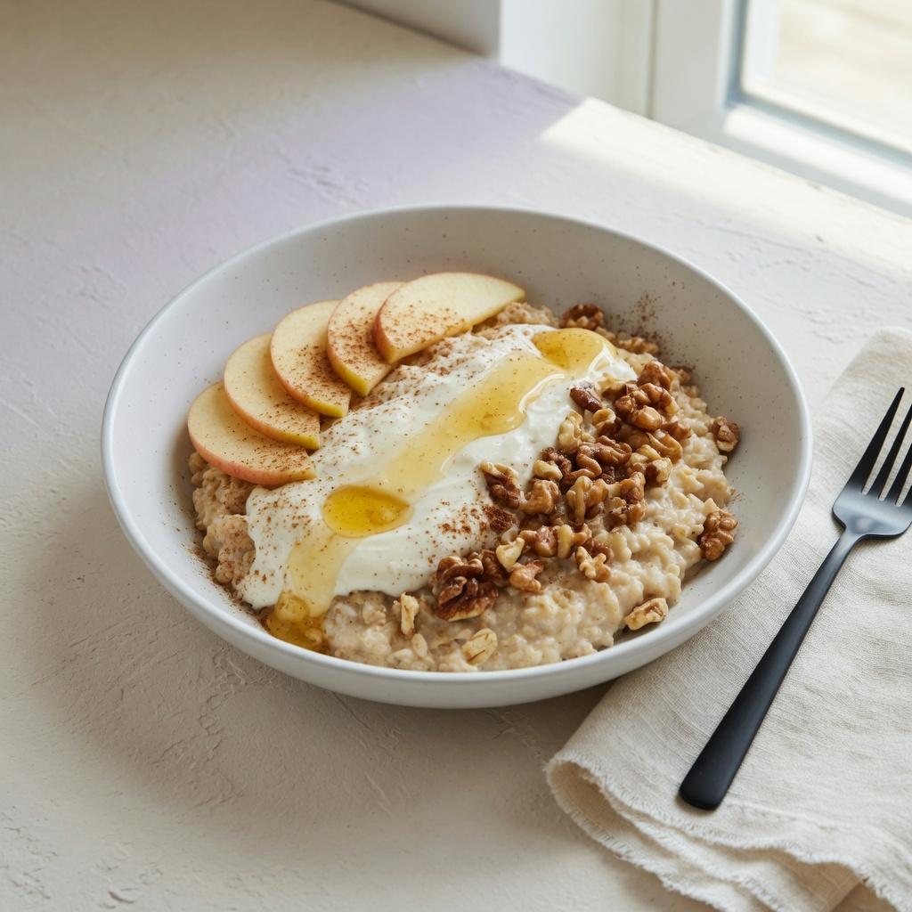Georgian Matsoni Honey Walnut Oats — production recipe image