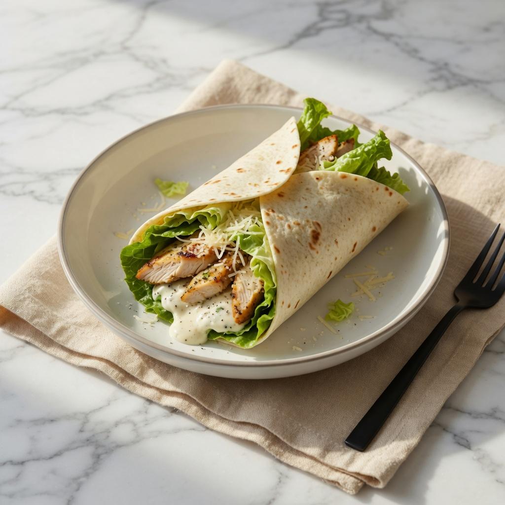 Chicken Caesar Wrap — production recipe image