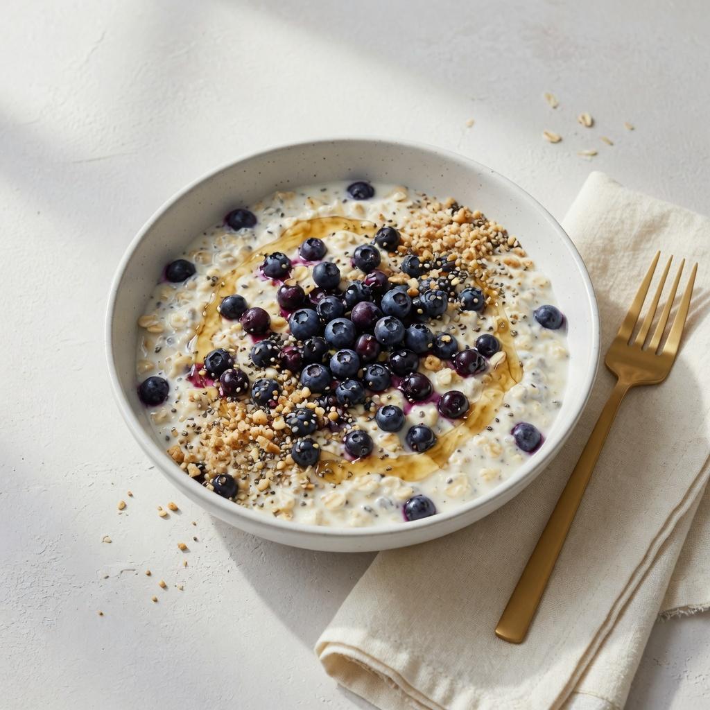 Canadian Wild Blueberry Skyr Oat Cups — production recipe image