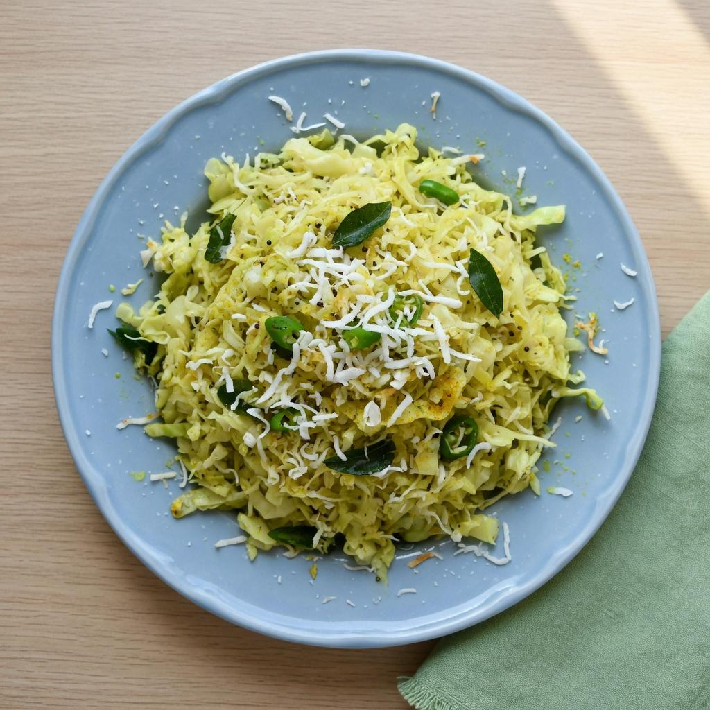 Indian Cabbage Coconut Poriyal — production recipe image