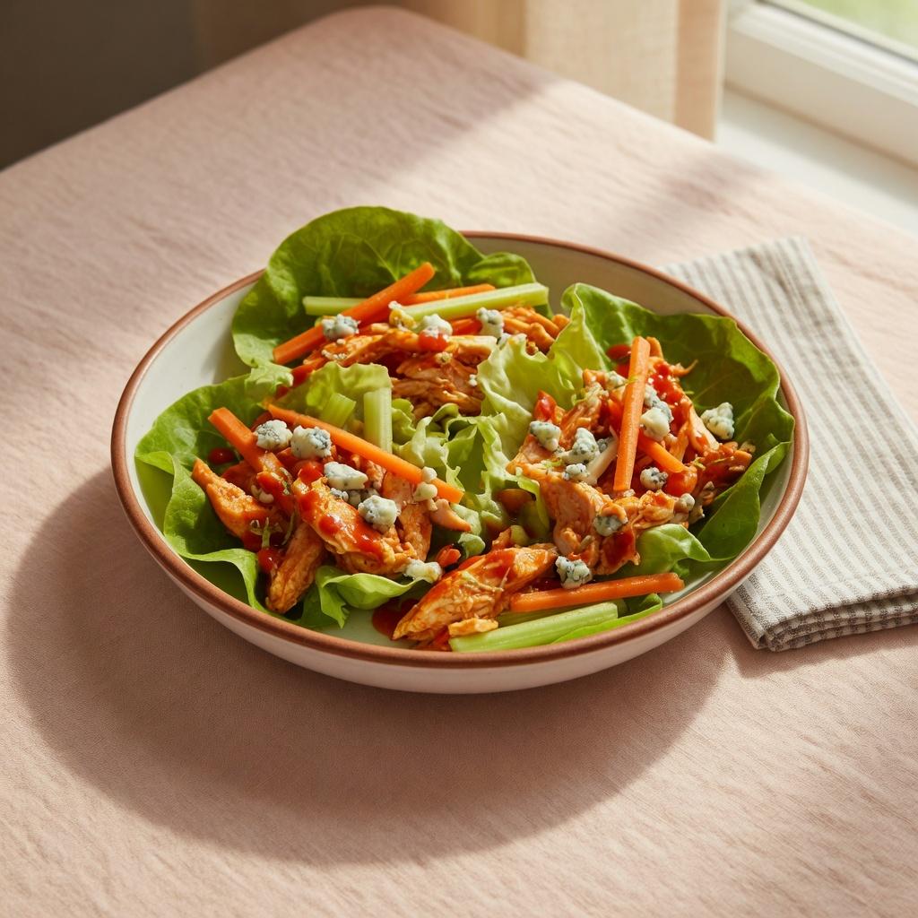 Buffalo Chicken Lettuce Wraps — production recipe image