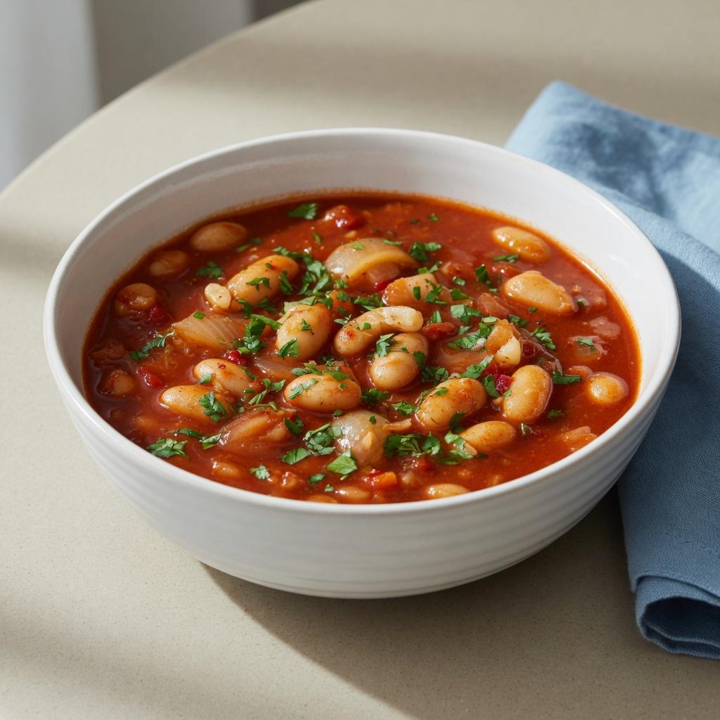 Serbian Bean Paprika Stew — production recipe image