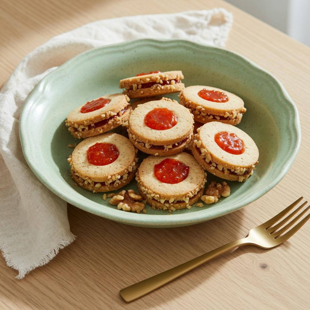Bulgarian Walnut Rosehip Cookies — production recipe image