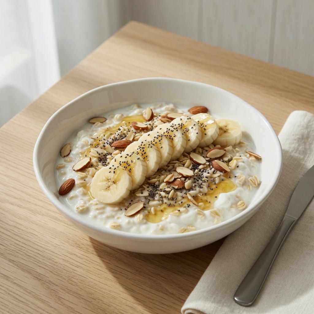 Australian Banana Oat Yogurt Bowl — production recipe image