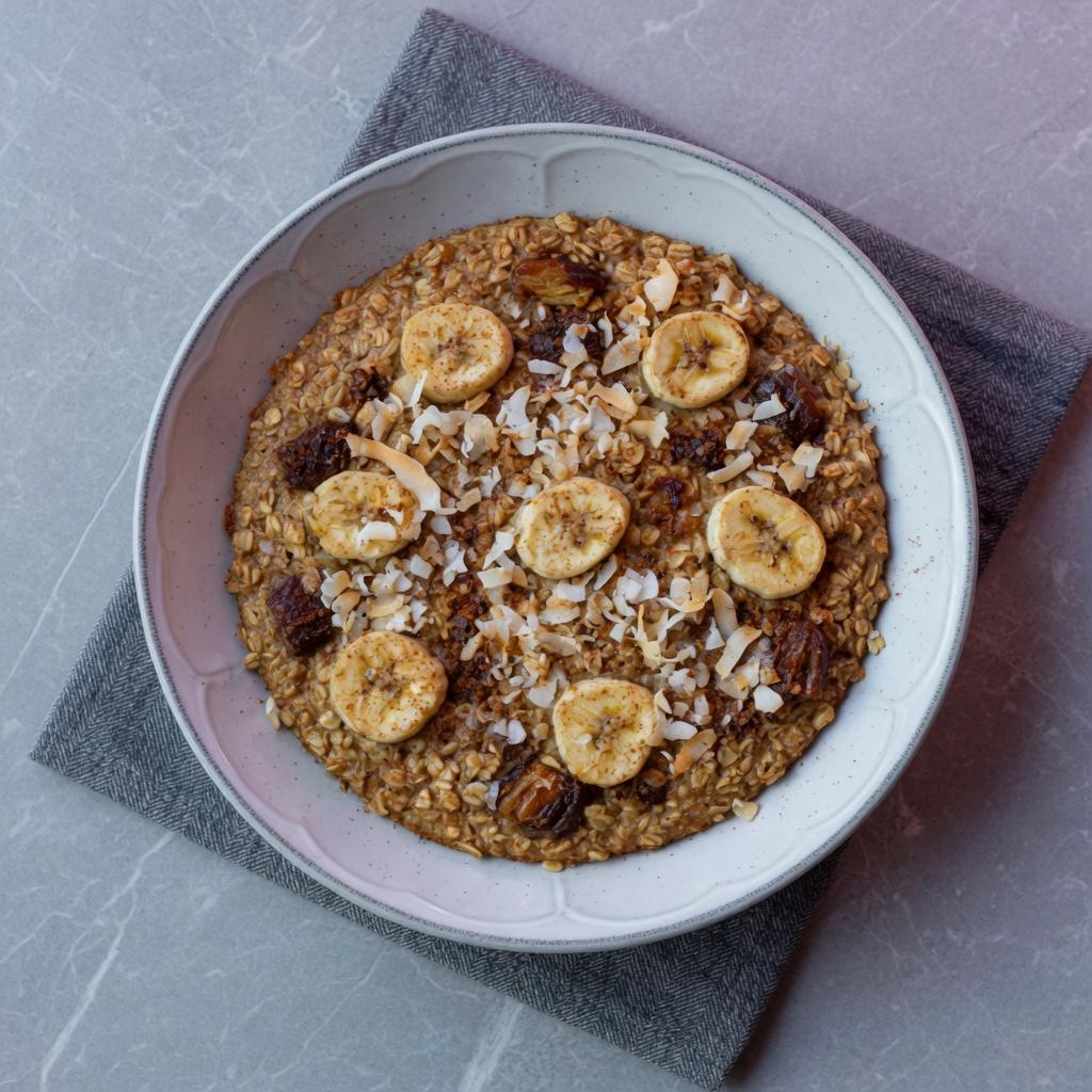 Samoan Coconut Banana Oat Bake — production recipe image