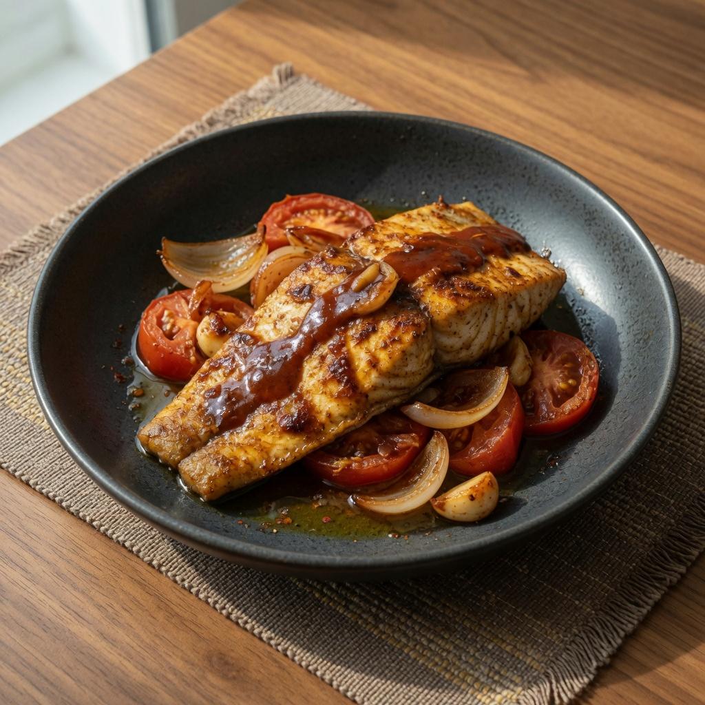 Baked Spiced Fish with Tamarind — production recipe image