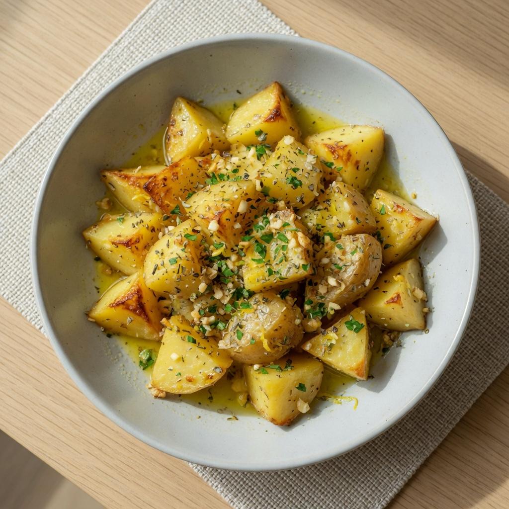 Greek Lemon Potatoes Side — production recipe image