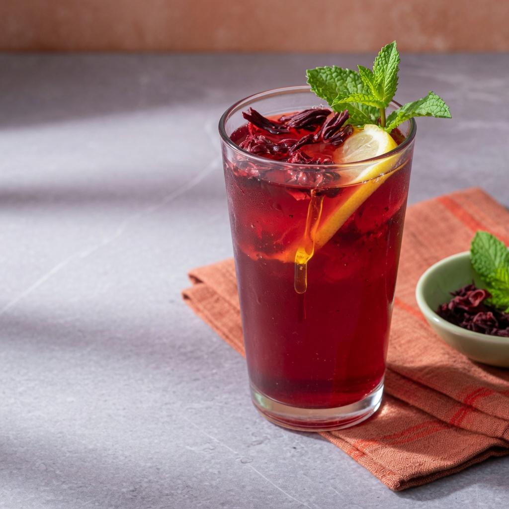 Egyptian Hibiscus Mint Cooler — production recipe image