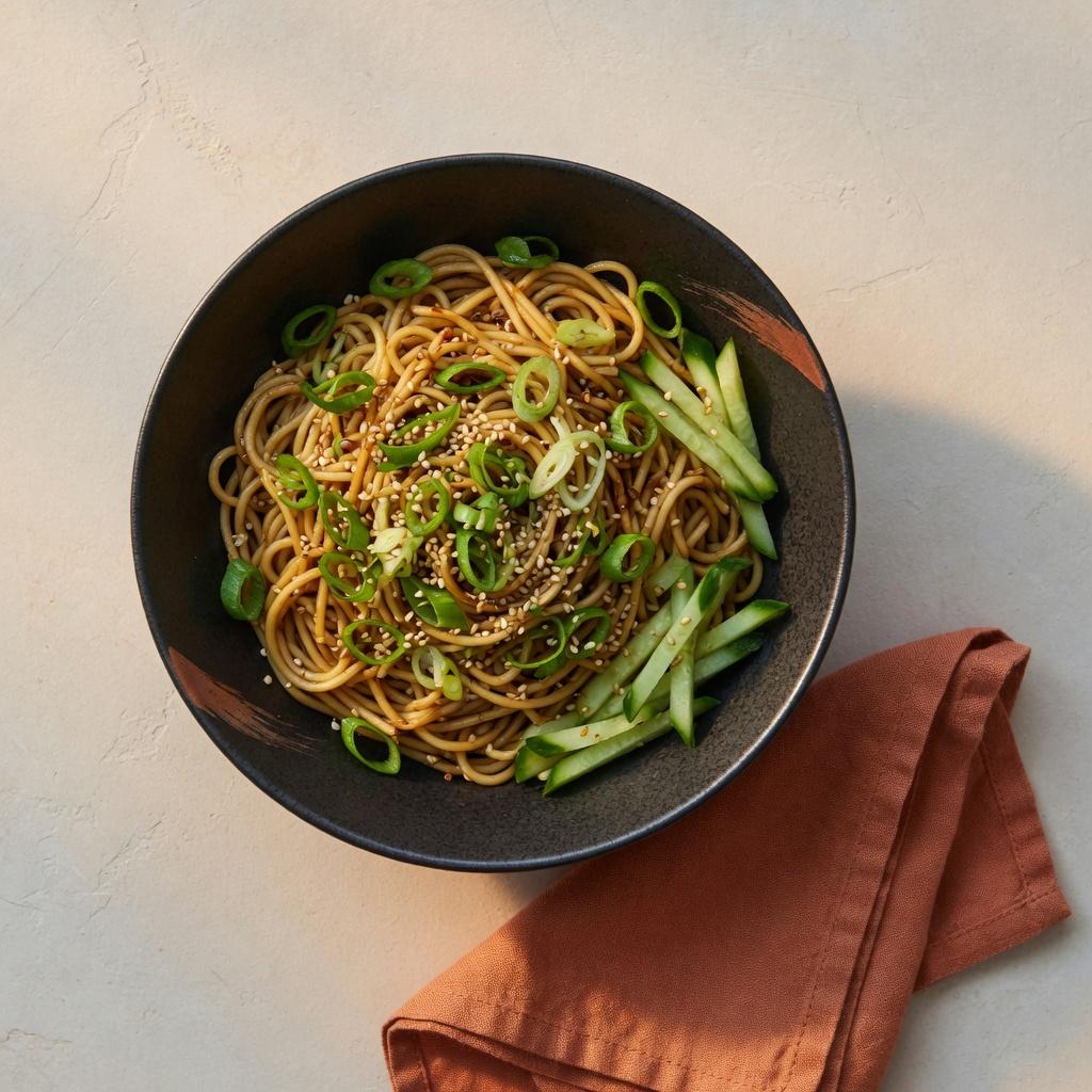 Chinese Scallion Oil Noodles — production recipe image
