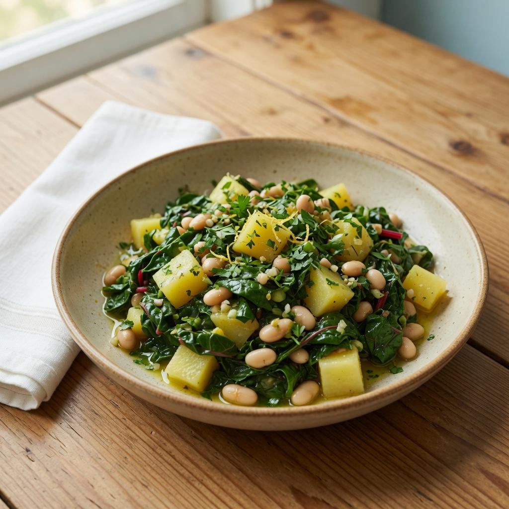 Croatian Chard Potato Plate — production recipe image