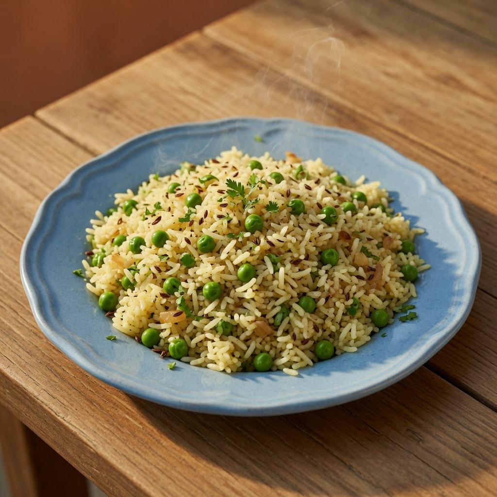 Indian Cumin Pea Rice Side — production recipe image